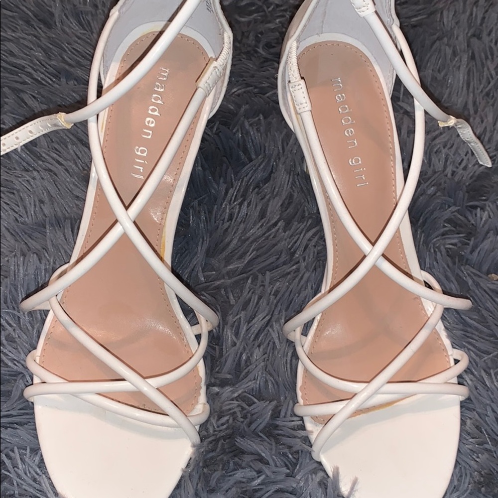 Madden Girl white pumps